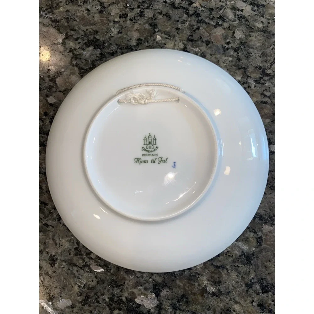 Beautiful 1966 Bing & Grondahl B & G Jule After Ship Denmark Porcelain‎ Plate 7